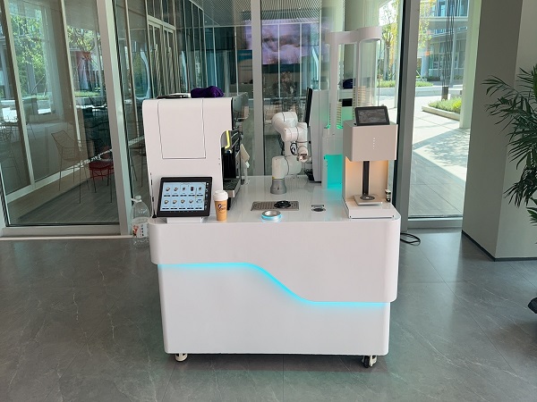 Anno AI Robot Latte Coffee Printing Bar settled in Anno AI robot latte flower coffee printing bar officially settled in Xishan Financial Innovation Port