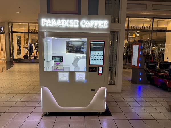 Anno AI Freshly Ground Coffee Kiosk in Atlanta Mall, USA